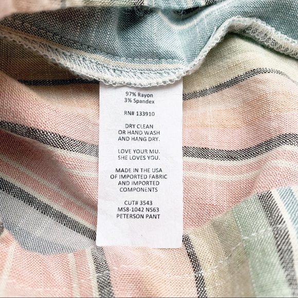 Show Me Your Mumu Peterson Pant Nevada Stripe Flux Medium - Picture 8 of 8